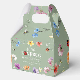 Caja Para Regalos Recuerdo de baby shower Wildflower Lovebug Baby