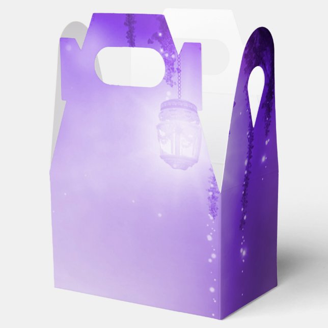 Caja Para Regalos Recuerdo de Boda de Fantasía del Bosque Encantado  (Abierto)