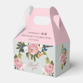 Caja Para Regalos Recuerdos de cumpleaños número 90 Elegante Pintado
