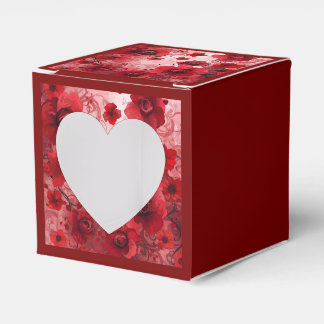Caja Para Regalos Red Bloom Symphony