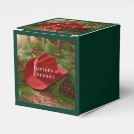 Caja Para Regalos Red Christmas Cowboy Hat Wedding