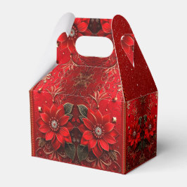 Caja Para Regalos Red Flower Holiday Gift Box