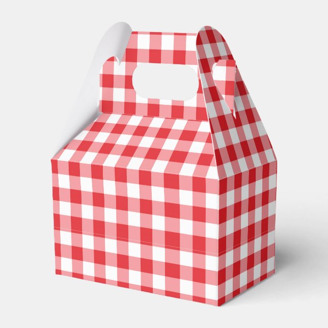 Caja Para Regalos Red Gingham (Front Side)