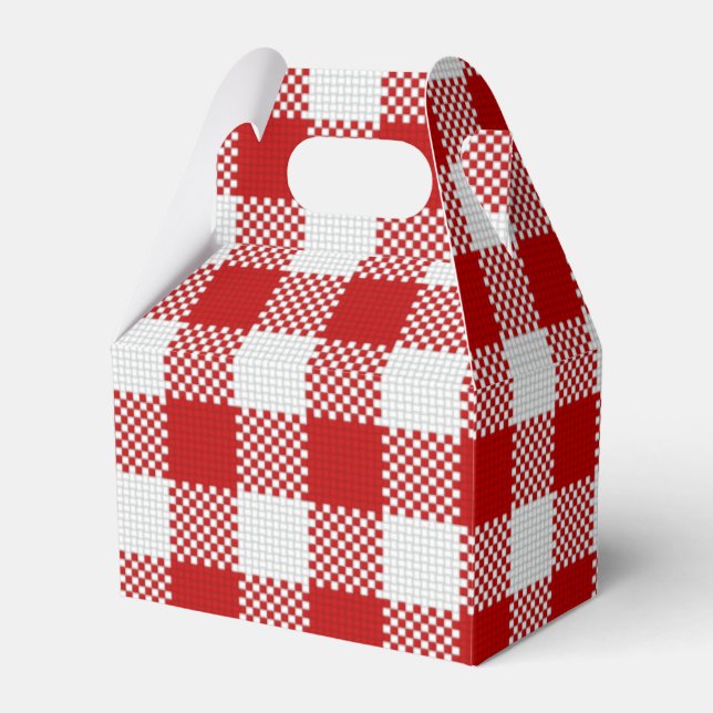CAJA PARA REGALOS RED GINGHAM PICNIC (Front Side)