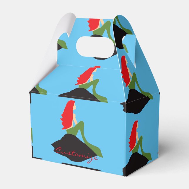 Caja Para Regalos Red Mermaid Sitting Thunder_Cove (Front Side)