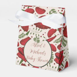 Caja Para Regalos Red Poppy Baby Shower