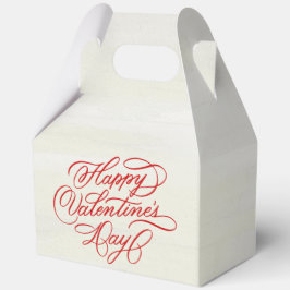 Caja Para Regalos Red Valentines Day Calligraphy