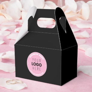 Caja Para Regalos Reemplazo de logotipo fácil y texto editable   Ros