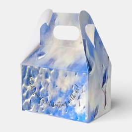 Caja Para Regalos Reflexiones azules oceánicas y celeste