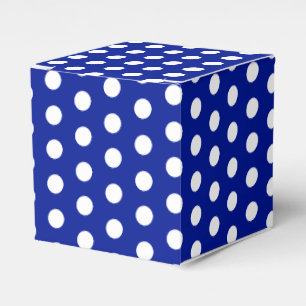 Caja Para Regalos Regalo azul cobalto de nieve blanca