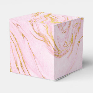 Caja Para Regalos Regalo blanco de mármol rosado de Rubor del oro