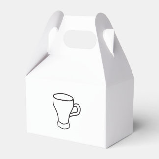 Caja Para Regalos Regalo de arte de la línea de café minimalista