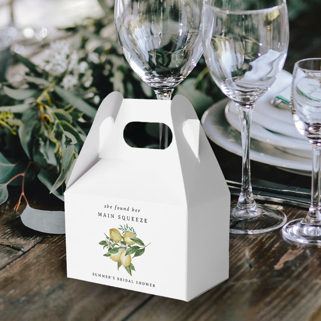 Caja Para Regalos Regalo de boda elegante limón cítrico Main Squeeze (Subido por el creador)