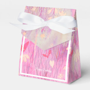 Caja Para Regalos Regalo de cumpleaños de flor silvestre rosa Ilusim