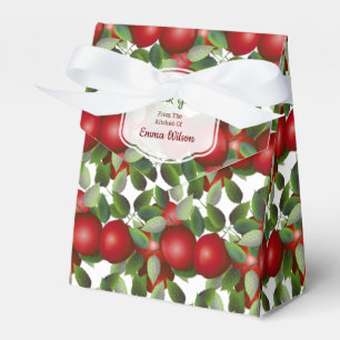 Caja Para Regalos Regalo de enlatado de frutas de manzanas rojas