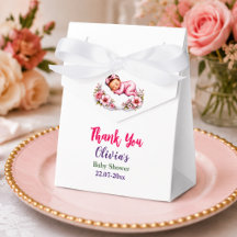 Regalo de fiesta para bebé niña durmiendo elegante