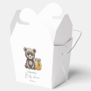 Caja Para Regalos Regalo de frasco de miel y oso de peluche para bab