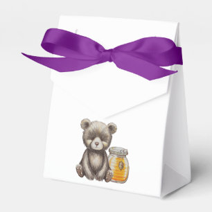 Caja Para Regalos Regalo de frasco de miel y oso de peluche para bab
