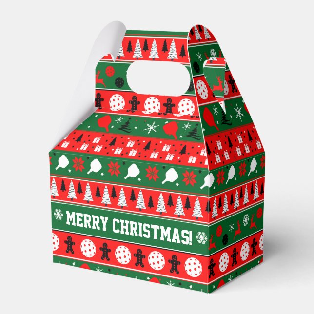 Caja Para Regalos Regalo de suéter feo de bolas (Front Side)