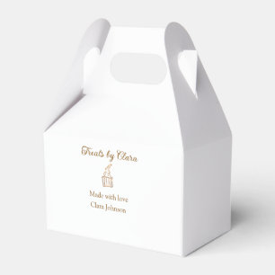 Caja Para Regalos regalos de purpurina de oro panadería hecha con am