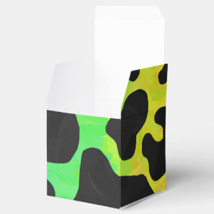 Caja Para Regalos Regalos de vaca negro y arcoiris