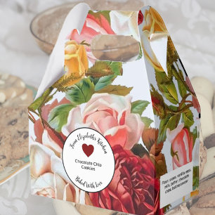 Caja Para Regalos Regalos horneados de rosas rojas y rosas con ingre