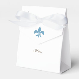 Caja Para Regalos Regency French Blue Fleur de Lis Merci Boda