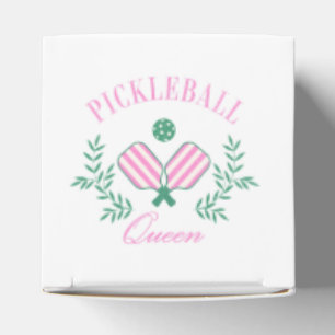 Caja Para Regalos Reina del baloncesto   Rayas rosadas y blancas