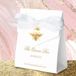 Caja Para Regalos reina del Relieve metalizado de oro falso