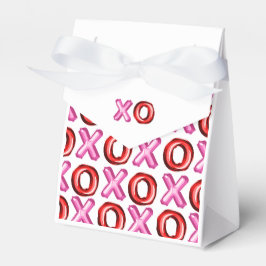 Caja Para Regalos Relieve metalizado XOXO Día de San Valentín rosado