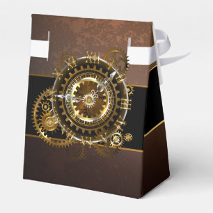 Caja Para Regalos Reloj de vapor con engranajes antiguos