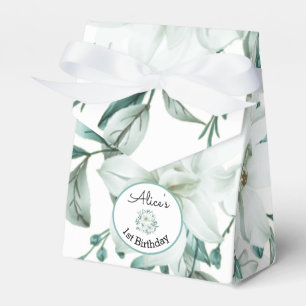 Caja Para Regalos Renacimiento de la Magnolia Blanca Moderna