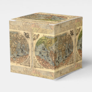 Caja Para Regalos Renacimiento del Mapa Antiquev de Forlani de 1565