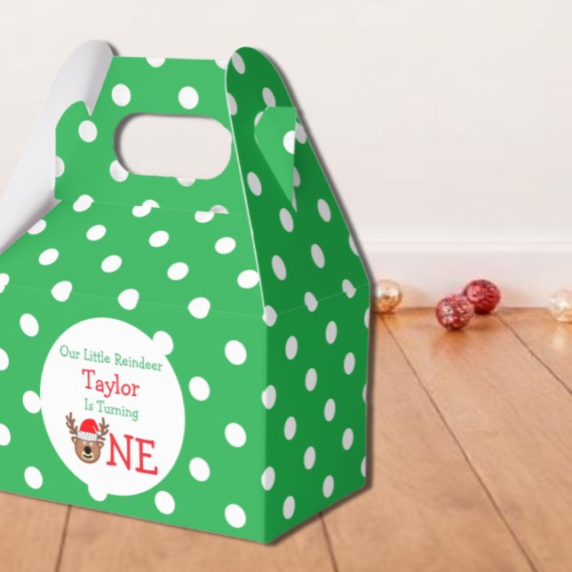 Caja Para Regalos Renos 1er cumpleaños (Subido por el creador)