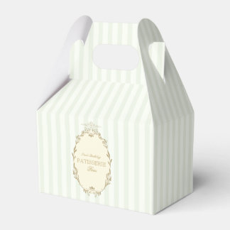 Caja Para Regalos Repostería Francesa Parisina Vintage Fiesta Verde