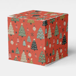 Caja Para Regalos Resonancias de Vacaciones-Rojo