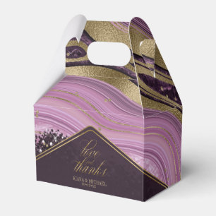 Caja Para Regalos Resumen Agate Boda Mauve V2 ID827