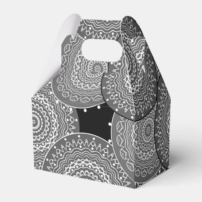 Caja Para Regalos Resumen de círculos geométricos modernos redondead (Front Side)