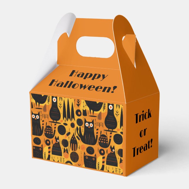 Caja Para Regalos Resumen de Halloween (Reverso)
