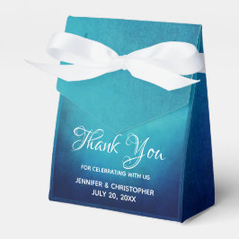 Caja Para Regalos Resumen de Mandala azul de bonito