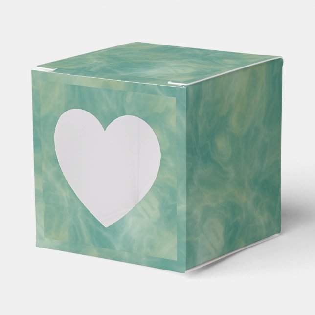 Caja Para Regalos resumen de mármol verde (Anverso)