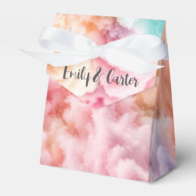 Caja Para Regalos Resumen del boda Cotton Candy (Front Side)