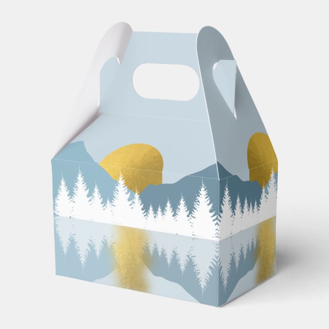 Caja Para Regalos Resumen del paisaje Golden Winter Sunrise (Front Side)