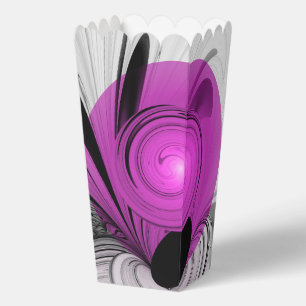 Caja Para Regalos Resumen Gris Negro Con Arte Fractal Magenta