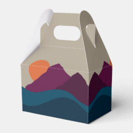 Caja Para Regalos Resumen Otoño Paisaje de Montaña Otoño Sunset