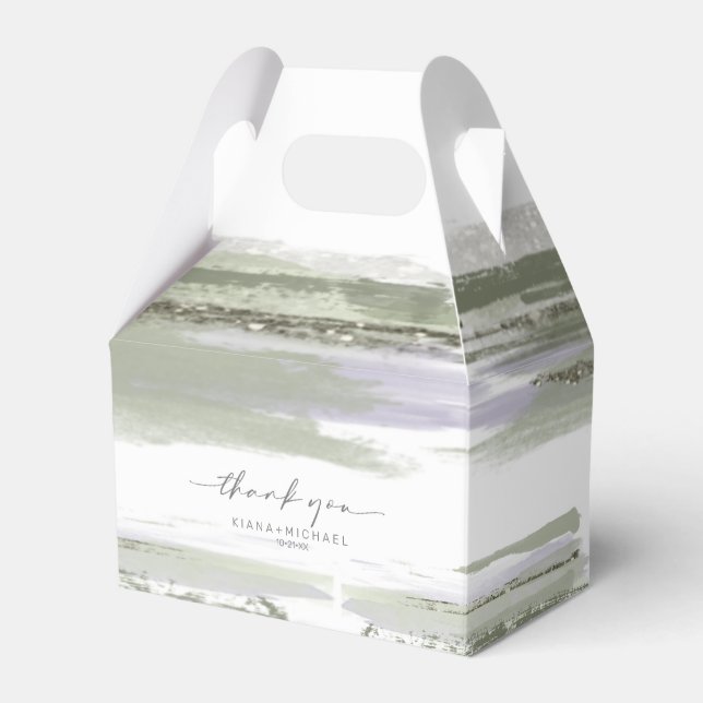Caja Para Regalos Resumen Paint Stroke Boda Gracias V2 Olve ID886 (Front Side)