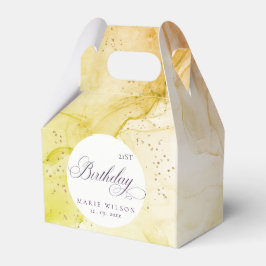 Caja Para Regalos Resumen Pastel Earthy Lime Green Cualquier Cumplea