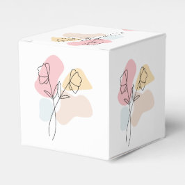 Caja Para Regalos Resumen Pastel Floral