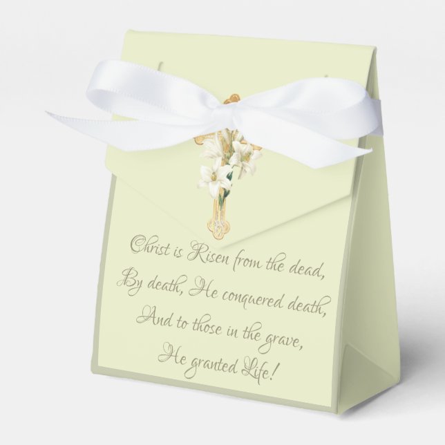 Caja Para Regalos Resurrección de Pascua Oración Favor Religioso (Front Side)