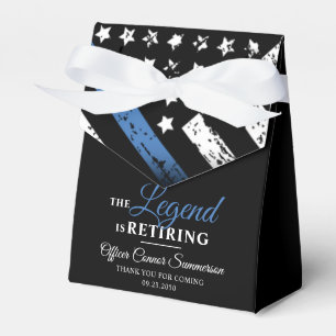Caja Para Regalos Retirada de la policía Bandera Azul Aplicación d